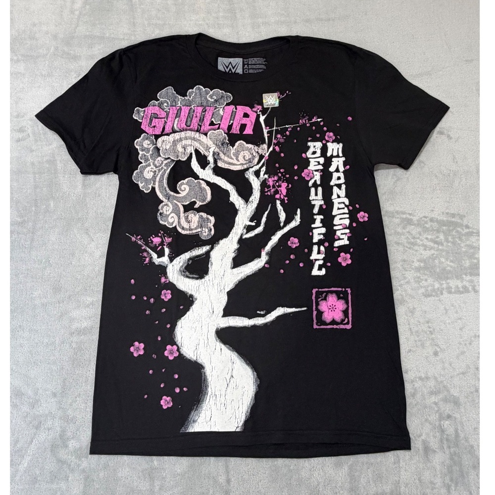 WWE Authentic Giulia Beautiful Madness Mens Tshirt Black Size Small NEW